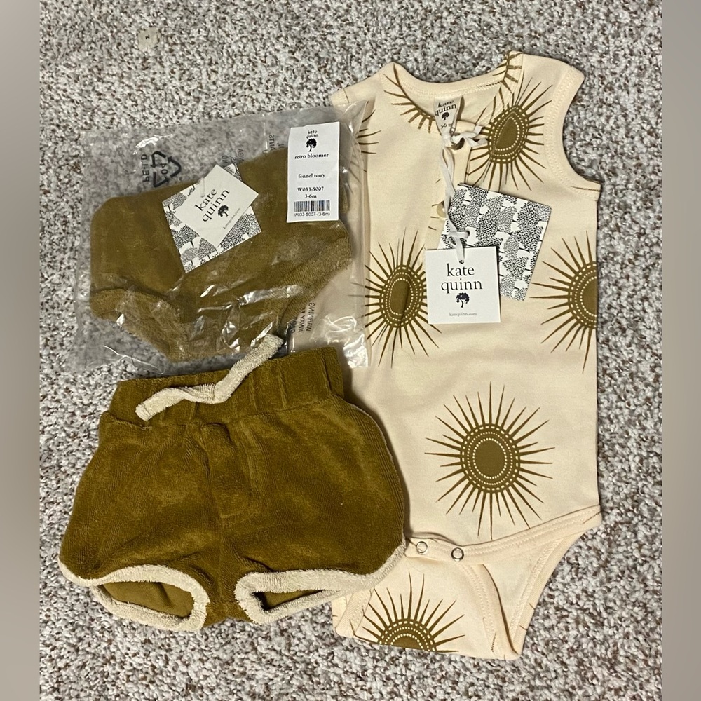 Kate Quinn Bundle- sun and fennel bodysuit + shorts/ bloomers